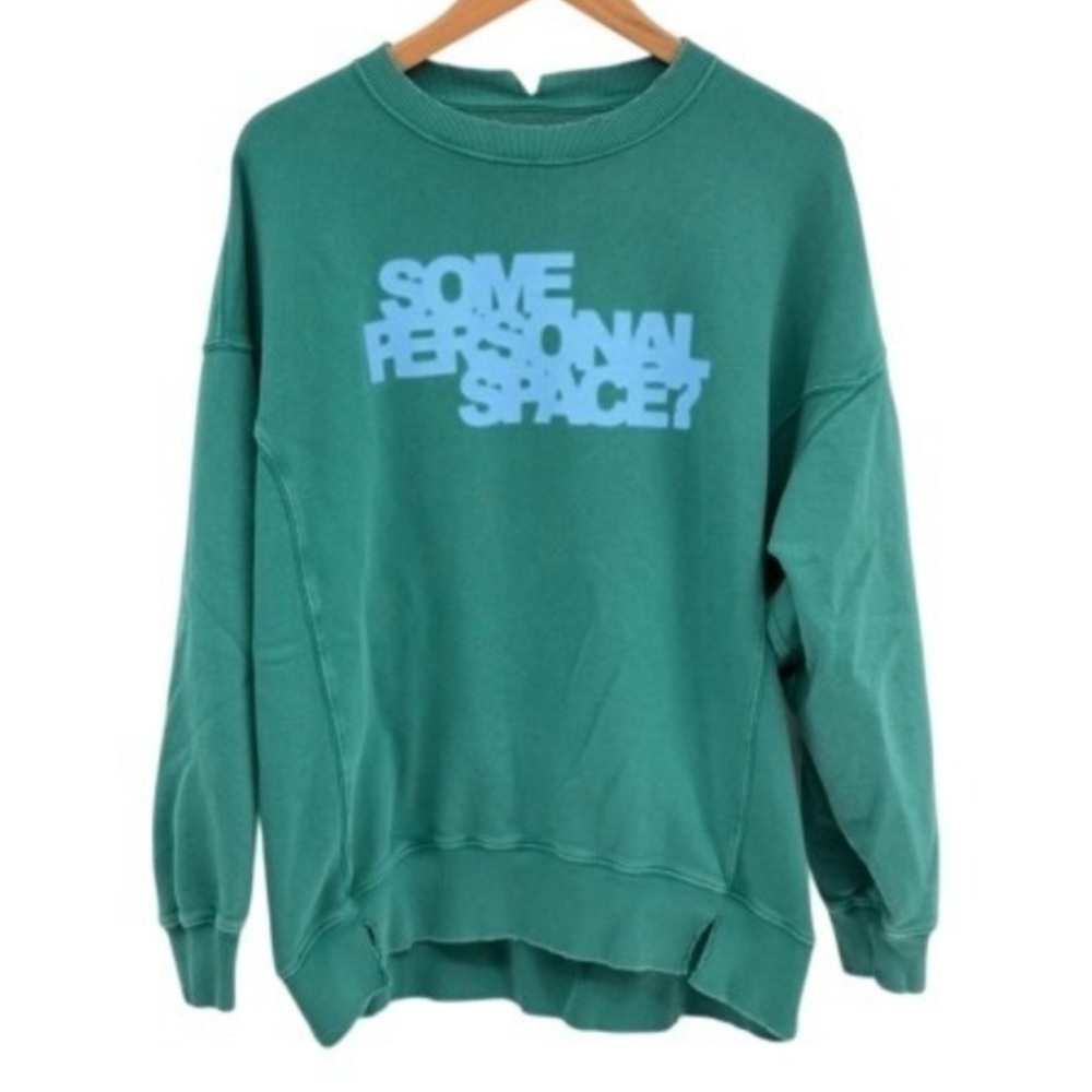 Aerie The Chill Crew Sweatshirt “Some Personal Space?” XS - Picture 5 of 9